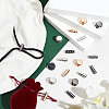 48Pcs 8 Styles Alloy Spring Cord Locks DIY-WR0001-99-4