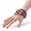 5Pcs 5 Style Natural & Synthetic Mixed Gemstone Stretch Bracelets Set BJEW-JB08747-3