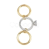 Brass Micro Pave Cubic Zirconia Plain Band Finger Rings for Women RJEW-P160-01C-G01-5