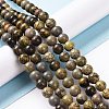 Natural Dendritic Jasper Beads Strands G-H1632-8MM-4