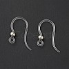 Transparent Resin Earring Hooks RESI-G050-01P-2