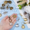 12Pcs 3 Colors Alloy Keychains KEYC-DC00051-3