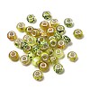 Printed Transparent Resin European Beads RESI-C063-03C-1