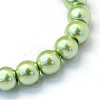 Baking Paint Pearlized Glass Pearl Round Bead Strands HY-Q003-6mm-26-2