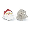 Christmas Themed Alloy Enamel Brooches JEWB-A001-08-2