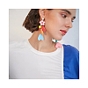 Brass Stud Earring Settings KK-PH0035-72-7