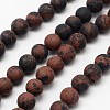 Natural Mahogany Obsidian Beads Strands G-D681-8mm-1