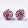 Handmade Polymer Clay Rhinestone Beads RB-S250-12mm-A1-2