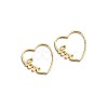 Brass Huggie Hoop Earrings EJEW-BB35713-3