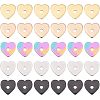 60Pcs 5 Colors 304 Stainless Steel Beads STAS-UN0039-53-1
