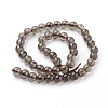 Natural Smoky Quartz Beads Strands G-C076-4mm-4-2
