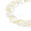 Transparent Electroplate Glass Bead Strands EGLA-P049-02A-FR03-3