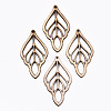 Unfinished Hollow Wood Big Pendants WOOD-N006-97-1