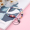 Handmade Lampwork Beaded Mobile Straps for Christmas HJEW-JM00446-05-6