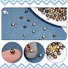 Nbeads 200Pcs 4 Colors Mini Alloy Shank Buttons Sets BUTT-NB0001-60-4