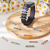 15Pcs 3 Colors Alloy Wave Watch Band Charms for Watch Loops Accesssories FIND-FH0017-65-4