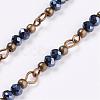 Handmade Glass Beaded Chains AJEW-JB00320-2