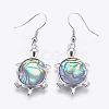 Abalone Shell/Paua ShellJewelry Sets SJEW-P089-02-4