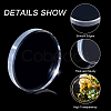 Flat Round Transparent Acrylic Display Base DJEW-WH0034-50D-4
