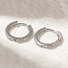 Rack Plating Brass Micro Pave Cubic Zirconia Hoop Earrings EJEW-H143-15P-2