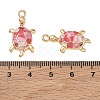 Brass with Enamel Pendants KK-CBA61F8-04G-02-3