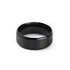 201 Stainless Steel Plain Band Ring for Men Women RJEW-WH0010-06D-MB-2