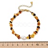 Natural Amber Chips Beaded Stretch Bracelets for Women BJEW-JB13716-4