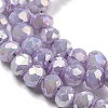 Opaque Baking Paint Glass Beads Strands DGLA-F002-03E-4