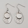 304 Stainless Steel Geometric Dangle Earring Settings FIND-WH0032-74P-03-1