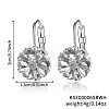 Brass Flower Hoop Earrings JJ3056-4-1