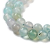 Natural Striped Agate/Banded Agate Bead Strands G-K155-A-6mm-04-4