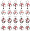 20Pcs Faceted Glass Charms RGLA-TADJ0001-01G-2