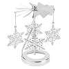 430 and 201 Stainless Steel Rotating Candlestick Tealight Candle Holder DJEW-WH0039-24P-1