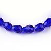 Transparent Glass Bead Strands GLAA-R024-6x8mm-01-2
