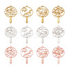 Beadthoven 24Pcs 12 Styles Zinc Alloy Links FIND-BT0001-02-2