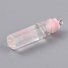 Transparent Glass Bottle Pendant Decorations EGLA-B002-01B-2