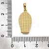 Brass Shell Pendants KK-D328-01G-E-3