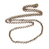Iron Cross Chain Rolo Chain Necklace Making NJEW-JN01384-03-2