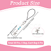5 Bags Marine Theme Alloy Mobile Straps HJEW-CP0001-29-2