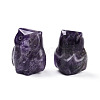 Natural Amethyst Owl Display Decorations G-N345-04C-2