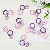 DICOSMETIC 10Pcs Luminous Resin Keychain KEYC-DC0011-12-5