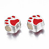 Alloy Enamel European Beads LS-MPDL-T005-003D-RS-3