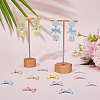 50Pcs Baking Paint Opaque Alloy Beads FIND-SP0002-43-4