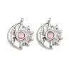 304 Stainless Steel Rhinestone Pendants STAS-Z166-24P-10-1