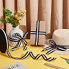 50 Yards Polyester Stripe Ribbons OCOR-WH0045-04B-5