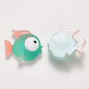 Translucent Frosted Resin Cabochons CRES-N022-15-2