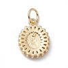Rack Plating Brass Micro Pave Cubic Zirconia Pendants KK-G451-12G-2