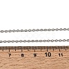 12Pcs 1.8MM 304 Stainless Steel Textured Cable Chain Necklaces for Men Women NJEW-H093-18P-05-6