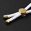 Half Finished Twisted Milan Rope Slider Bracelets FIND-G032-01G-20-6