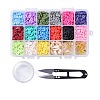 15 Colors Handmade Polymer Clay Beads DIY-JP0005-47-6mm-2
